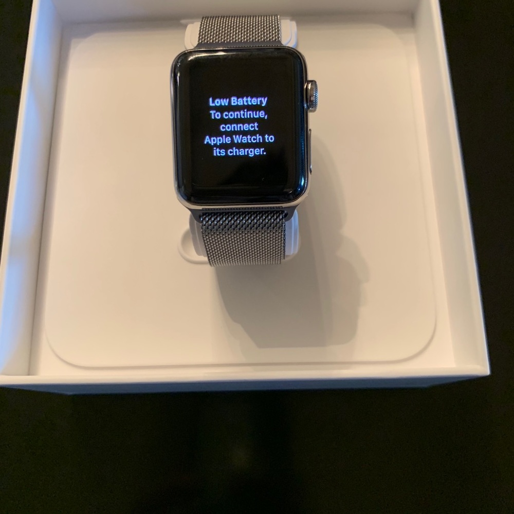 IWatch 3 series cellular stainless band and 38mm